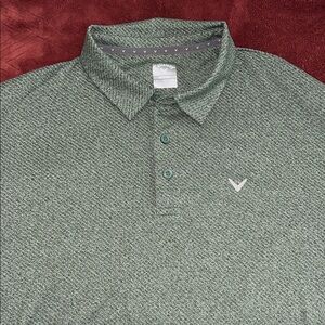 Callaway Men's Textured Green Polo